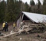Žemės nuo&scaron;liaužos padariniai Va&scaron;ingtono valstijoje