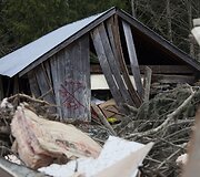 Žemės nuo&scaron;liaužos padariniai Va&scaron;ingtono valstijoje