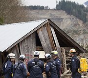Žemės nuo&scaron;liaužos padariniai Va&scaron;ingtono valstijoje