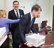 Artūras Zuokas VRK įteikė palaikymo para&scaron;us