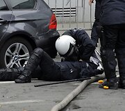 Sužeistas policininkas