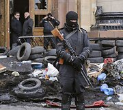 Ukrainos specialiųjų pajėgų nariai Charkove