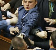 Mu&scaron;tynės Ukrainos Auk&scaron;čiausioje Radoje