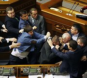 Mu&scaron;tynės Ukrainos Auk&scaron;čiausioje Radoje