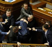 Mu&scaron;tynės Ukrainos Auk&scaron;čiausioje Radoje
