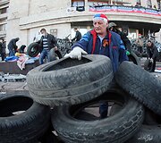 Separatistai stato barikadas Donecke