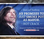 Toronto merą Robą Fordą pa&scaron;iepiantis plakatas 