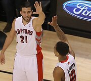 Greivis Vasquezas ir DeMaras DeRozanas