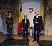 Belgijos gynybos ata&scaron;ė Lietuvai pulkininko Guy Hanoulle akreditavimo ceremonija