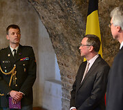 Belgijos gynybos ata&scaron;ė Lietuvai pulkininko Guy Hanoulle akreditavimo ceremonija