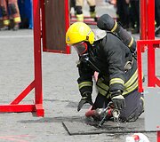 Stipriausio ugniagesio gelbėtojo varžybos