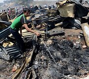 Gaisro padariniai Naujajame Delyje 