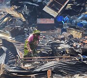 Gaisro padariniai Naujajame Delyje 