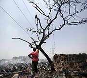 Gaisro padariniai Naujajame Delyje 