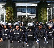 Tailando riau&scaron;ių policija