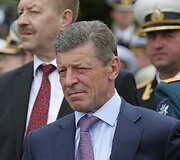 Rusijos vicepremjeras Dmitrijus Kozakas Sevastopolyje