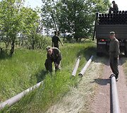 Kryme tiesiamas vandentiekis