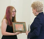 Dalia Grybauskaitė pasveikino TV projekto &bdquo;Lietuvos tūkstantmečio vaikai&ldquo; nugalėtojus.
