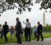 JAV prezidentas Barackas Obama Va&scaron;ingtone 