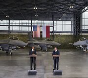 JAV prezidentas Barackas Obama ir Lenkijos prezidentas Bronislawas Komorowskis