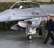 JAV prezidentas Barackas Obama ir Lenkijos prezidentas Bronislawas Komorowskis