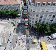Vengrijoje pastatytas auk&scaron;čiausias &bdquo;Lego&ldquo; kaladėlių bok&scaron;tas. 