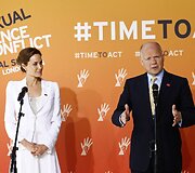 Angelina Jolie ir Williamas Hague'as
