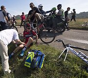 Dviratininkų avarija &bdquo;Criterium du Dauphine&ldquo; lenktynėse