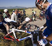 Dviratininkų avarija &bdquo;Criterium du Dauphine&ldquo; lenktynėse