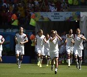 Vokietijos futbolininkai prie&scaron; rungtynes su Portugalijos rinktine