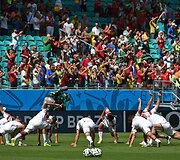 Vokietijos futbolininkų ap&scaron;ilimas prie&scaron; rungtynės su Portugalijos rinktine
