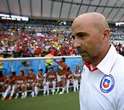 Čilės futbolo rinktinės treneris Jorge Sampaoli