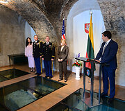 JAV gynybos ata&scaron;ė Lietuvai pasikeitimo ceremonija