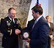 JAV gynybos ata&scaron;ė Lietuvai pasikeitimo ceremonija