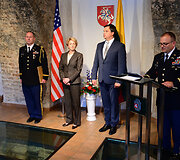 JAV gynybos ata&scaron;ė Lietuvai pasikeitimo ceremonija