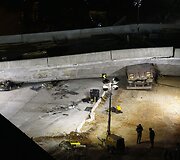 Brazilijoje ant automobilių nukrito viadukas