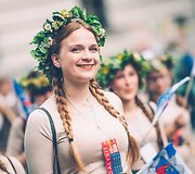 Dainų &scaron;ventės eisena Vilniuje