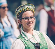 Dainų &scaron;ventės eisena Vilniuje