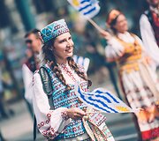 Dainų &scaron;ventės eisena Vilniuje