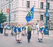 Dainų &scaron;ventės eisena Vilniuje