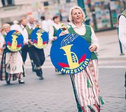 Dainų &scaron;ventės eisena Vilniuje