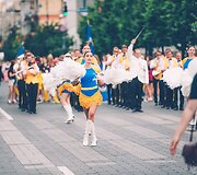 Dainų &scaron;ventės eisena Vilniuje