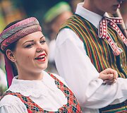 Dainų &scaron;ventės eisena Vilniuje
