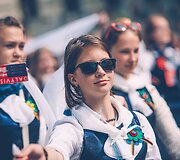 Dainų &scaron;ventės eisena Vilniuje