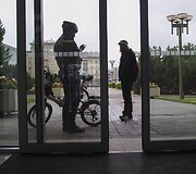 Dviratininkų protestas prie Seimo