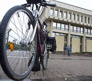 Dviratininkų protestas prie Seimo