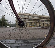 Dviratininkų protestas prie Seimo