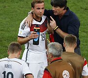 Mario Goetze klauso Vokietijos futbolo rinktinės trenerio Joachimo Loewo nurodymų