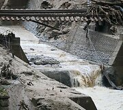 Žemės nuo&scaron;liaužos padariniai Nagiso mieste