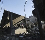 Izraelio oro atakų padariniai Gazos mieste